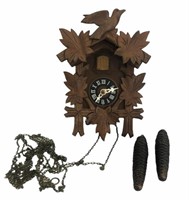 Carved Wood Cuckoo Clock