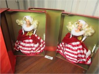 Two 1994 Peppermint Princess Barbies