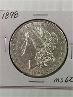 1898 Morgan Dollar MS 62