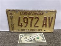 Pair NOS Illinois Antique automobile license