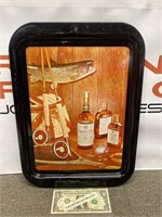 Vintage Canadian Club whisky advertising tray