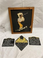 4 Wall Plaques