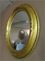 Carolina Oval Gold Frame Mirror