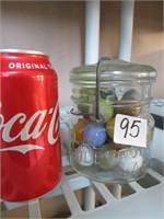 Atlas Whole Fruit Pt Jar w/Marbles