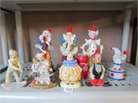 8 Ceramic Clowns - 1 Norman Rockwell