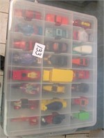 Assort 47 Hot wheels Cars in Container
