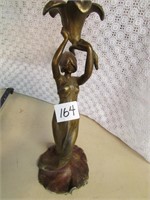 Brass Figure Candle Stick/Holder 12"