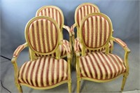Set of 4 Louis XVI Style Arm-Chairs