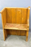 Pine Church 'Chair' in 'Pew' Form