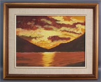 'Mountain Sunset' by Emile (Butch) Lussier