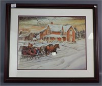 'Winter Scene' by S. Deaville Print