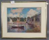 'Bridge at Argenteuil' by Claude Monet Print