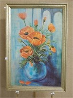 Vase of Poppies by Art Crest Print