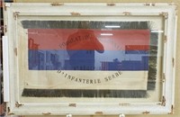 Reproduction Framed Regimental Flag