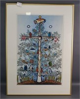 'Tree of Life' Native Print by Blake Debassige