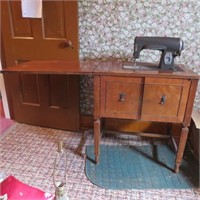 Kenmore Sewing Machine & Cabinet