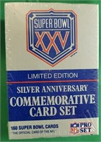 Pro set super bowl XXV silver anniversary card