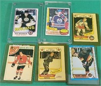 Six Hockey collector cards