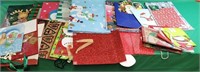 Assorted Christmas bags, gift boxes and extras