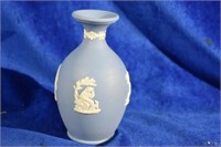 Small Wedgewood Blue Jasper Ware Bud Vase