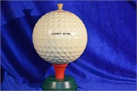 Vintage golfball shaped "golfers ice pail"