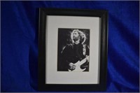 Framed &matted print of eric clapton