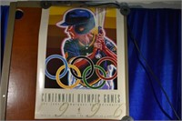 French softball 1996 atlanta olympic poster
