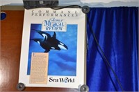Vintage Sea World Poster "Shamus's Muscial Review"