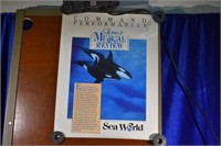 Vintage Sea World Poster "Shamus's Muscial Review"