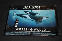 Sea World "First Boron" Poster  "Shamu and Mother"