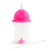 Munchkin Any Angle 10 OZ Weighted Straw Pink and