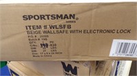 SPORTSMAN BEIGE WALL SAFE ELECTRONIC LOCK 17X6X24