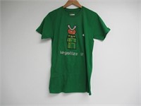 "As Is" Men's Small Legalize It Crew Neck T-Shirt,