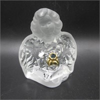 Fenton frosted crystal Angel