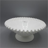 Fenton Milk Glass Hobnail-flared deep bowl