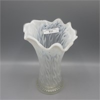 Pttern Glass 8" opalescent vase