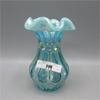 Fenton lav opal Thumbprint ovals vase