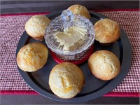 CHEESE MUFFINS (6) with Apple Butter