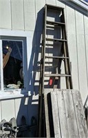 10' Wood Ladder, Wood Fencing Sections Etc