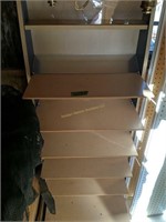 Pair Of Store Shelving Units. In Shed