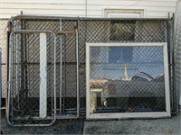 Steel Dog Fence Kennel 10' X 6' Tall, Lg Window