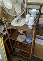 Aesthetic Movement Shelf, Fan, Depression Glass