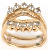 14K YELLOW GOLD LADIES DIAMOND RING - .5 CTW