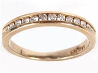 14K YELLOW GOLD LADIES DIAMOND RING - 0.26 CTW