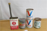 Vintage Marathon Outboard Can Valvoline, Quackerse