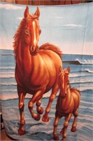 Throw with Mare and Foal Print