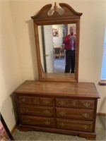 Dresser with mirror