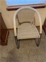 Wicker style side chair