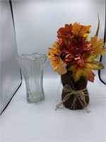 Flower and vase