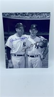 Dimaggio - Mantle Signed 8x10 Photo